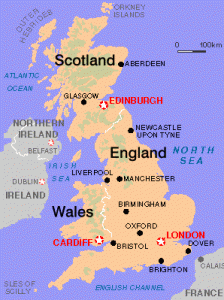 Map of the British Isles