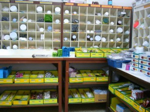 Shelves in a Hospital Pharmacy